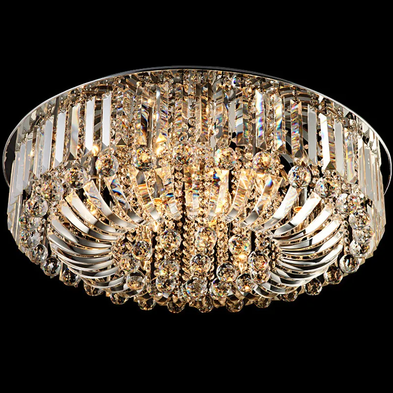 Modern K9 Crystal LED -ljuskrona takljusbelysning 50 cm 60 cm 80 cm hängslampa hem dekoration264p