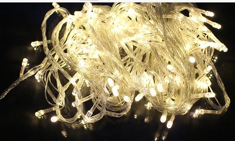 30M 300 luces de la secuencia del LED luces de boda de hadas de la fiesta de Navidad de la luz de destello al por mayor blanca AC110V-220V