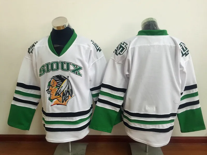 Mens NCAA Vintage North Dakota Fighting Sioux College Hockey Jerseys 9 Jonathan Toews 11 Zach Parise 7 TJ Oshie University Stitched Jerseys M-XXXL