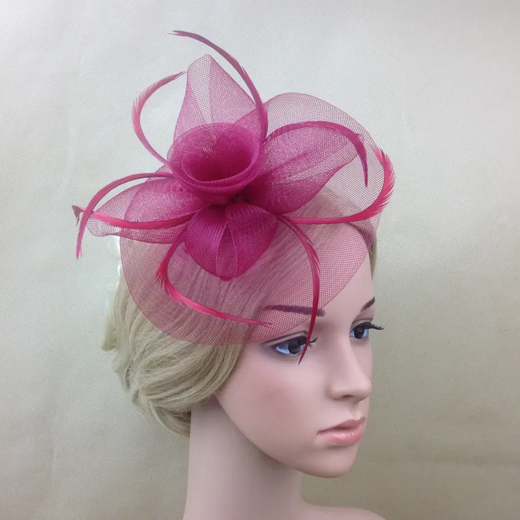 Vackra damer vintage blommor hår fascinators prom headpieces huvudbonad brud 2017 bröllop hattar tillbehör hela fartyg211x