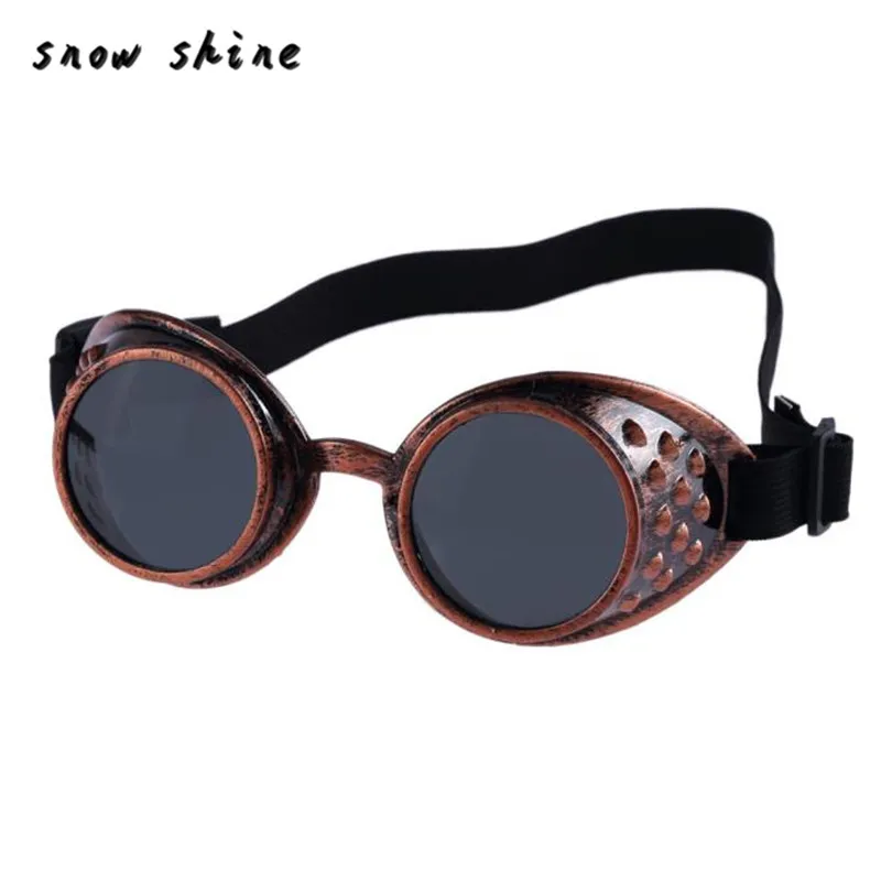Whole- snowshine #3001xin Vintage Style Steampunk Goggles Welding Punk Glasses Cosplay 294U