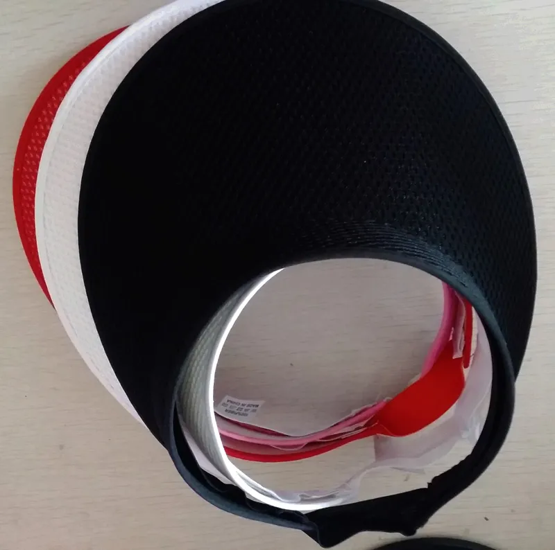 Stort Brim Mesh Clip on Visors Sun Caps Sport Hat for Women 3137
