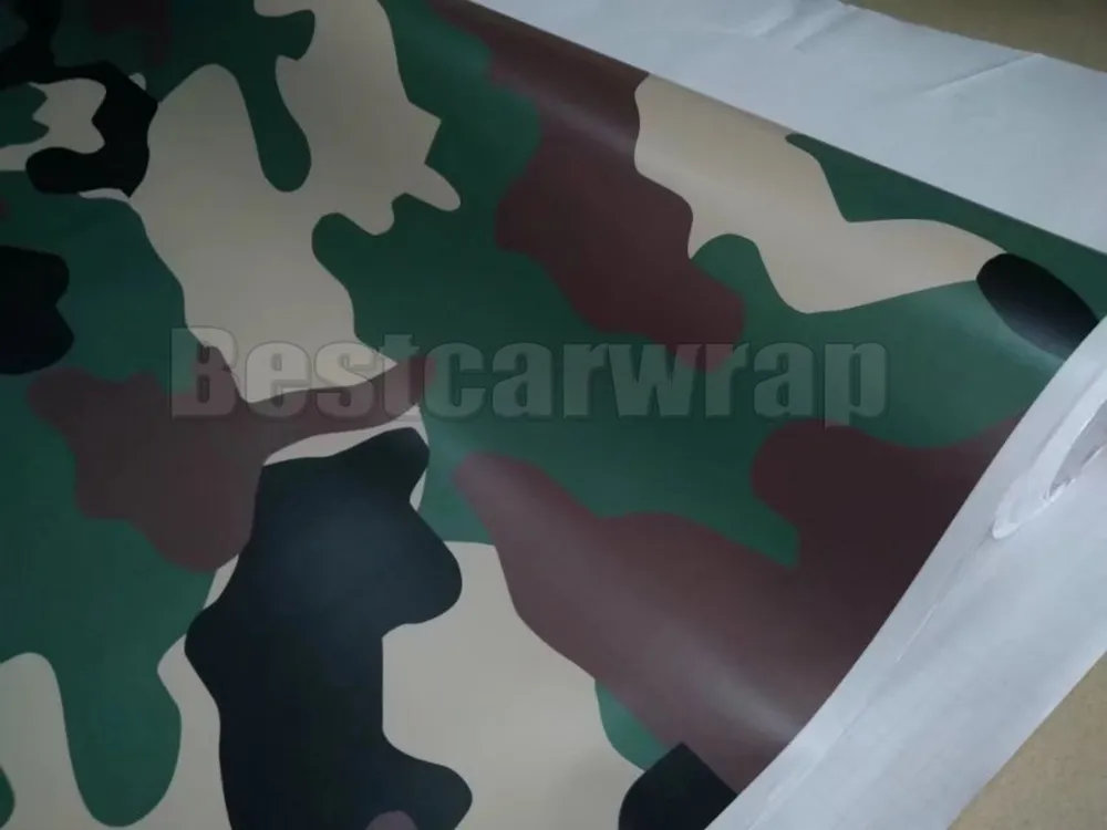 Large Military Green Camo Vinyl For Car Wrap With Air Release / air bubble free Camoufalge for Truck boat graphics coating 1.52X30M 5x98ft