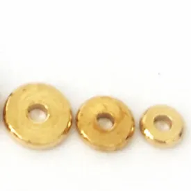 Boyute 100st 3mm 4mm 5mm 6mm 7mm 8mm 10mm 12mm rund metall mässing DIY Loose Spacer Pärlor för smycken tillverkning2920