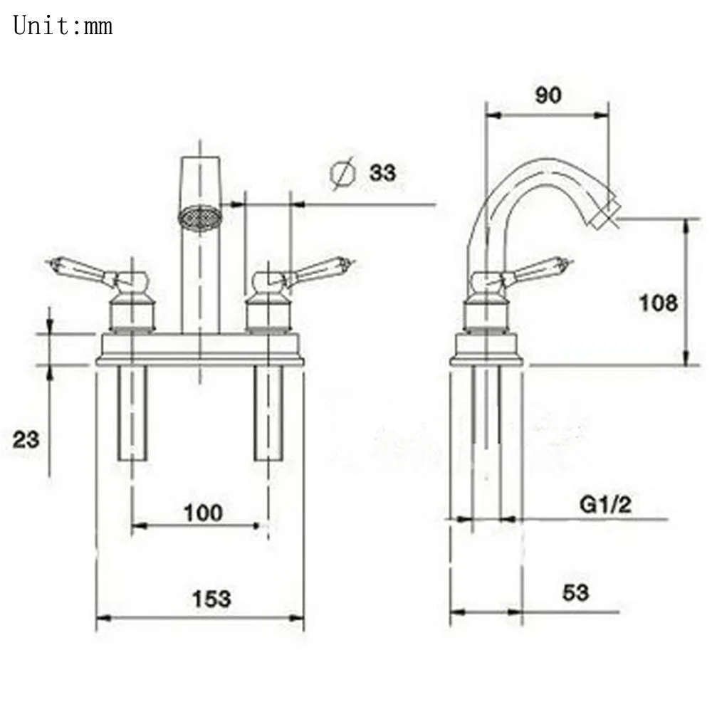 Rolya Wholesale Antique Copper Bathroom Faucet Old Style Vintage Basin Mixer Set