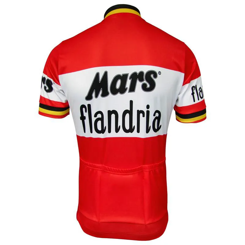 Può essere personalizzato maglia da ciclismo mars Flandria Retro blu abbigliamento da bici usura equitazione MTB strada ropa ciclismo cool NOWGONOW2083