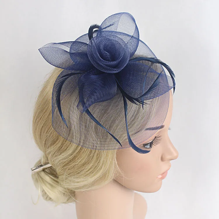 Beautiful Ladies Vintage Flower Hair Fascinators Prom Headpieces Headdress Bride 2017 Wedding Hats Accessories Whole Ship224d