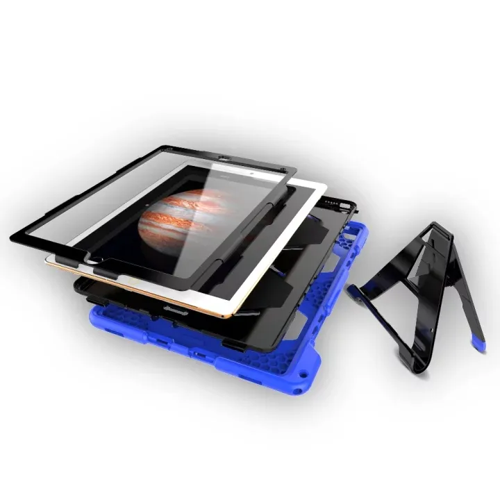 Military Heavy Duty ShockProof Rugged Impact Hybrid Tough Armor Case For IPAD 2 3 4 AIR 1 2 PRO 9.7 10.5 10.2 20p