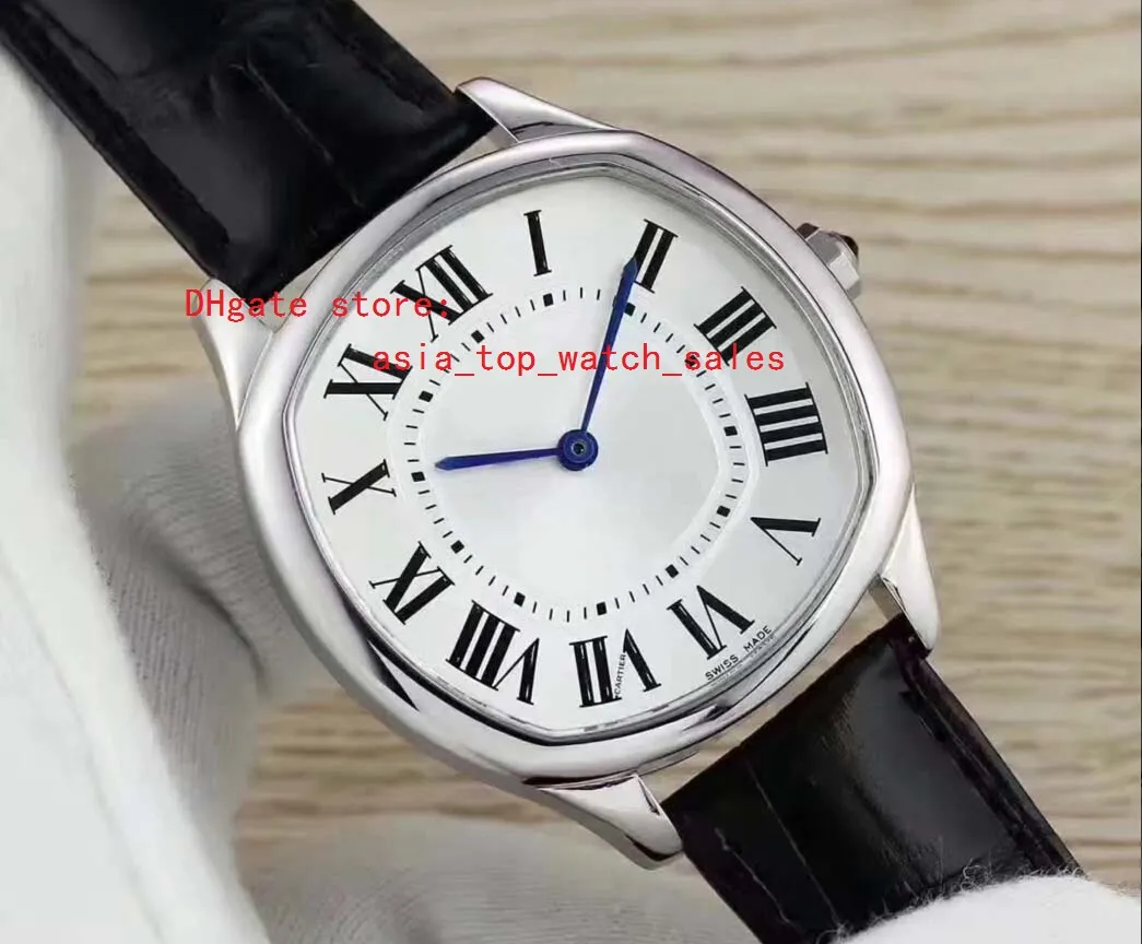 Factory Direct najnowsza wersja Super Caliber Automatyczna obserwacja White Dial 316 L Stee Watchcase Męskie zegarki Top WristWatches268Q
