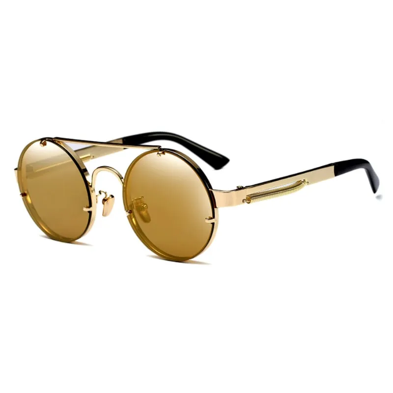 ODDKARD lunettes de soleil Steampunk modernes pour hommes et femmes marque concepteur lunettes de soleil rondes de mode Oculos de sol UV400232b