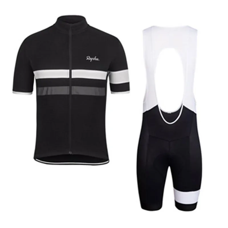 2021 Rapha Team Sommer-Mountainbike-Kurzarm-Radtrikot-Set, atmungsaktiv, schnell trocknend, Herren-Reithemden, Träger-/Shorts-Set Y21031808