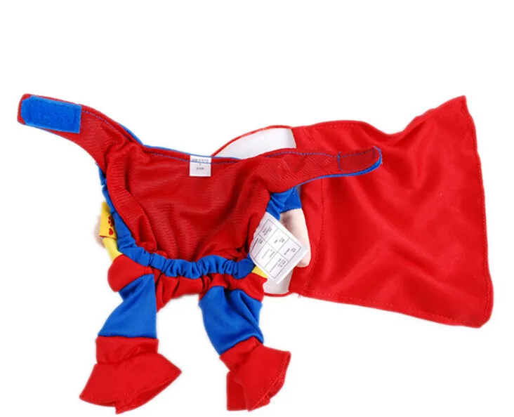 Haustier Katze Hund Superman Kostüm Anzug Hündchen Kleidung Outfit Superhero Bekleidung Kleidung für Hunde Herbst / Winter
