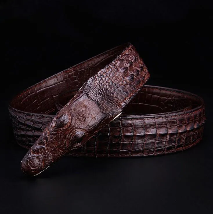 Mens Belts Luxury Leather Designer Belt Men High Quality Ceinture Homme Cinto Masculino Luxo Crocodile Cinturones Hombre301u