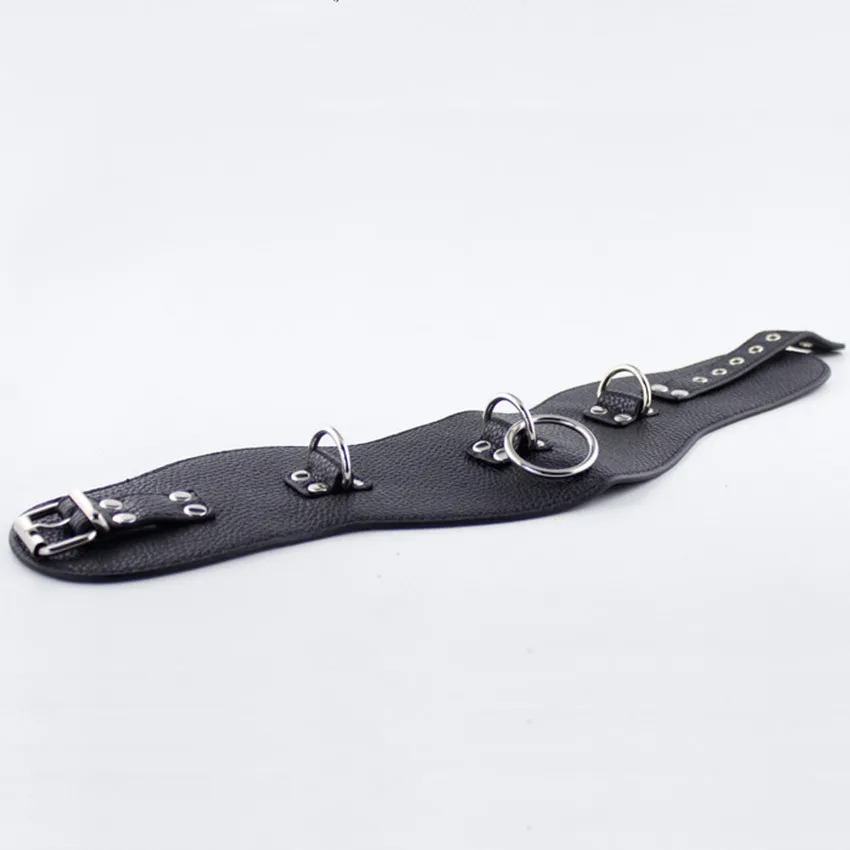 Svart slav krage pu läder bdsm krage fetisch choker bondage könsspel för kvinna femdom vuxen leksaksrem på erotiska leksaker6115104