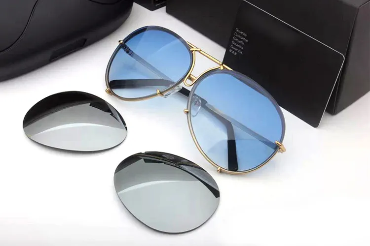 Varumärkesdesigner Eyewear Men Kvinnor Fashion P8478 Cool Summer Style Polariserade glasögon Solglasögon Sun Glasögon Lens 8478 With2893