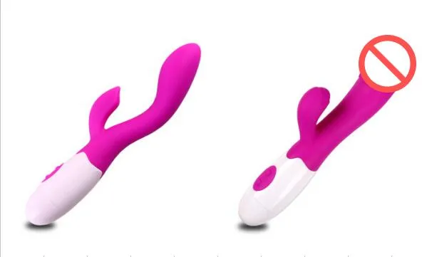 30 Speed Dual Vibration G-spot Vibrator Silicone Rabbit Vibrators Waterproof Vibrating Stick Dildo Massager Sex Toys by DHL