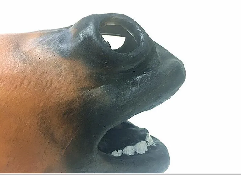 2017 nieuwe Griezelig Paard Masker Hoofd Halloween Kostuum Theater Prop Nieuwigheid Latex Rubber 288p