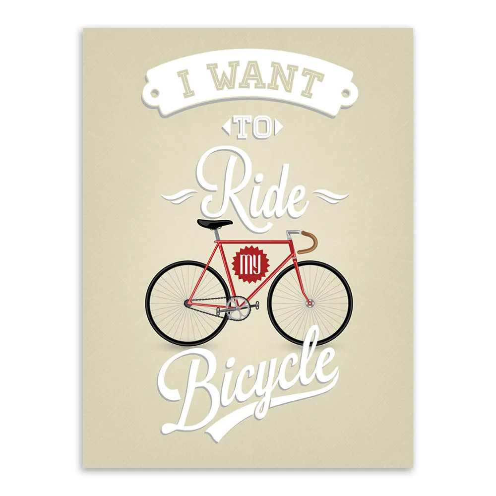 Vintage Retro Velo Velo Motivation Typographie Citations Grand Art Imprimer Affiche Hipster Mur Photo Toile Peinture Maison Deco Du 14 08 Dhgate