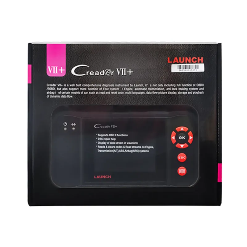 Strumento di lettura del codice automatico originale al 100% Avvia X431 Creader VII + Aggiornamento di Creader VII Plus tramite il sito Web ufficiale Scanner OBDII Come CRP123