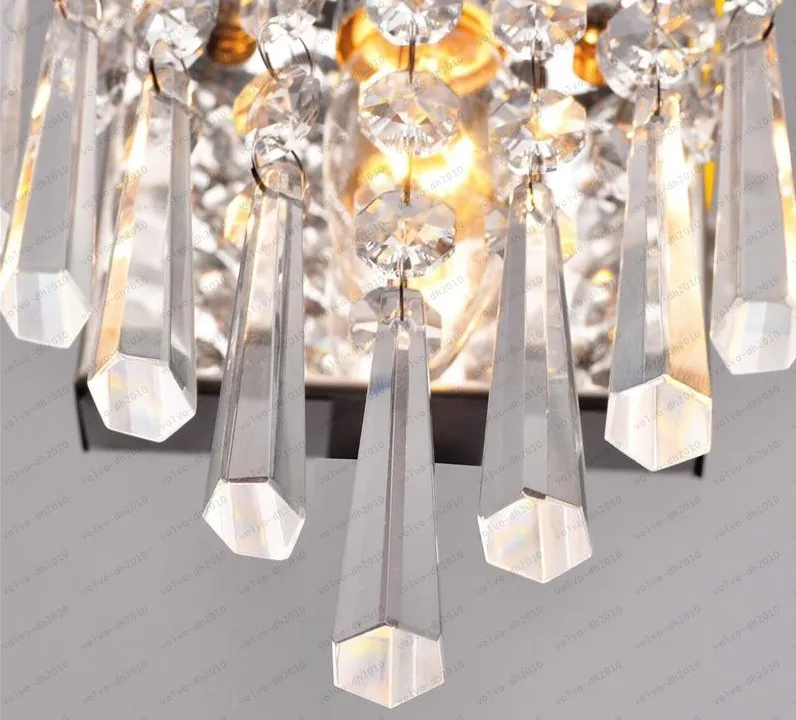2017 Home Crystal Wall Sconce Lamp Pendant Light Fixture Lighting Chandelier LED Bed LLFA