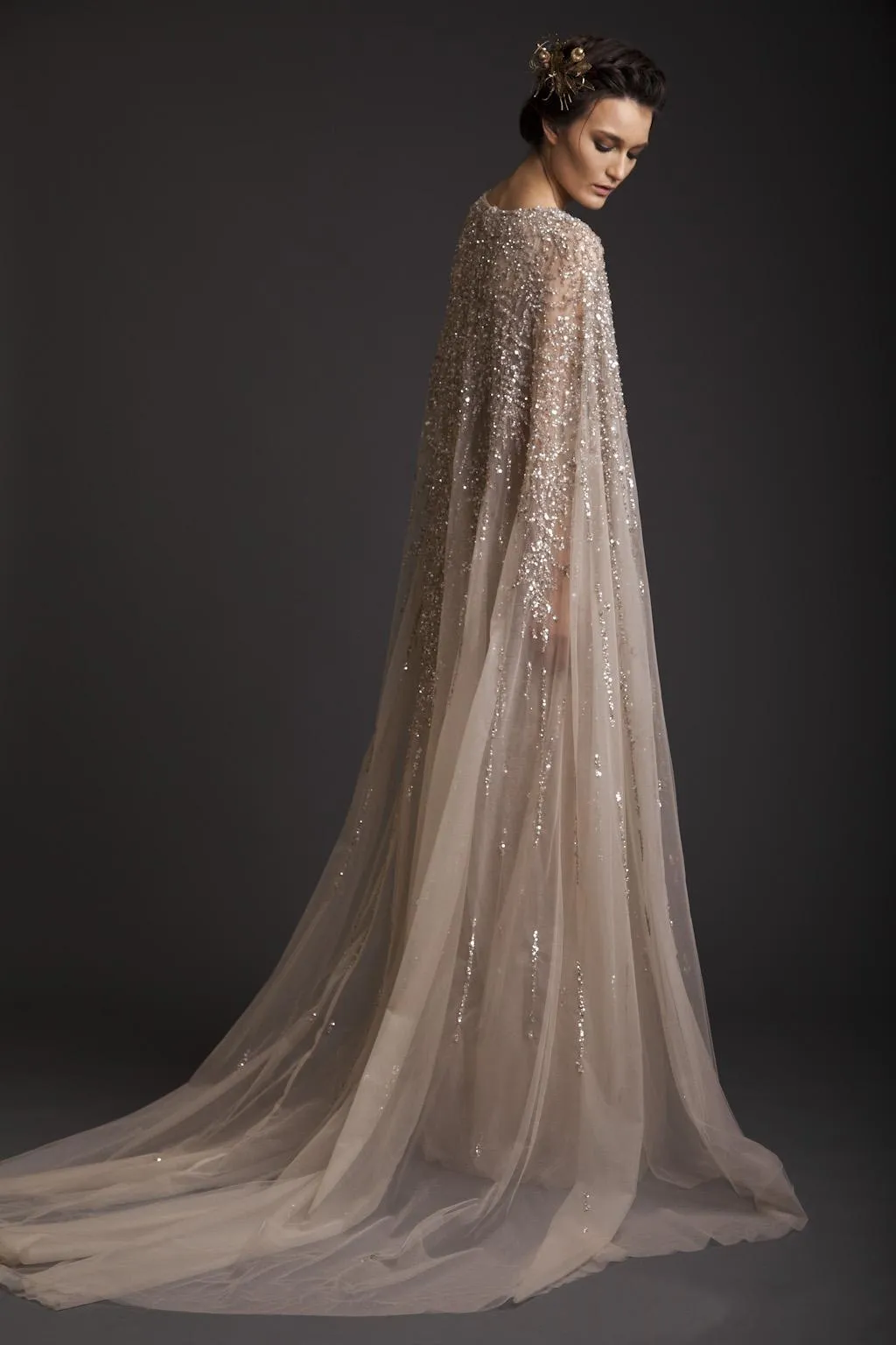 Krikor Jabotian 2019 Dresses Evening Wear With Wrap Champagne Beads Sequined A Line Prom Gowns Custom Made Formal Party Dress
