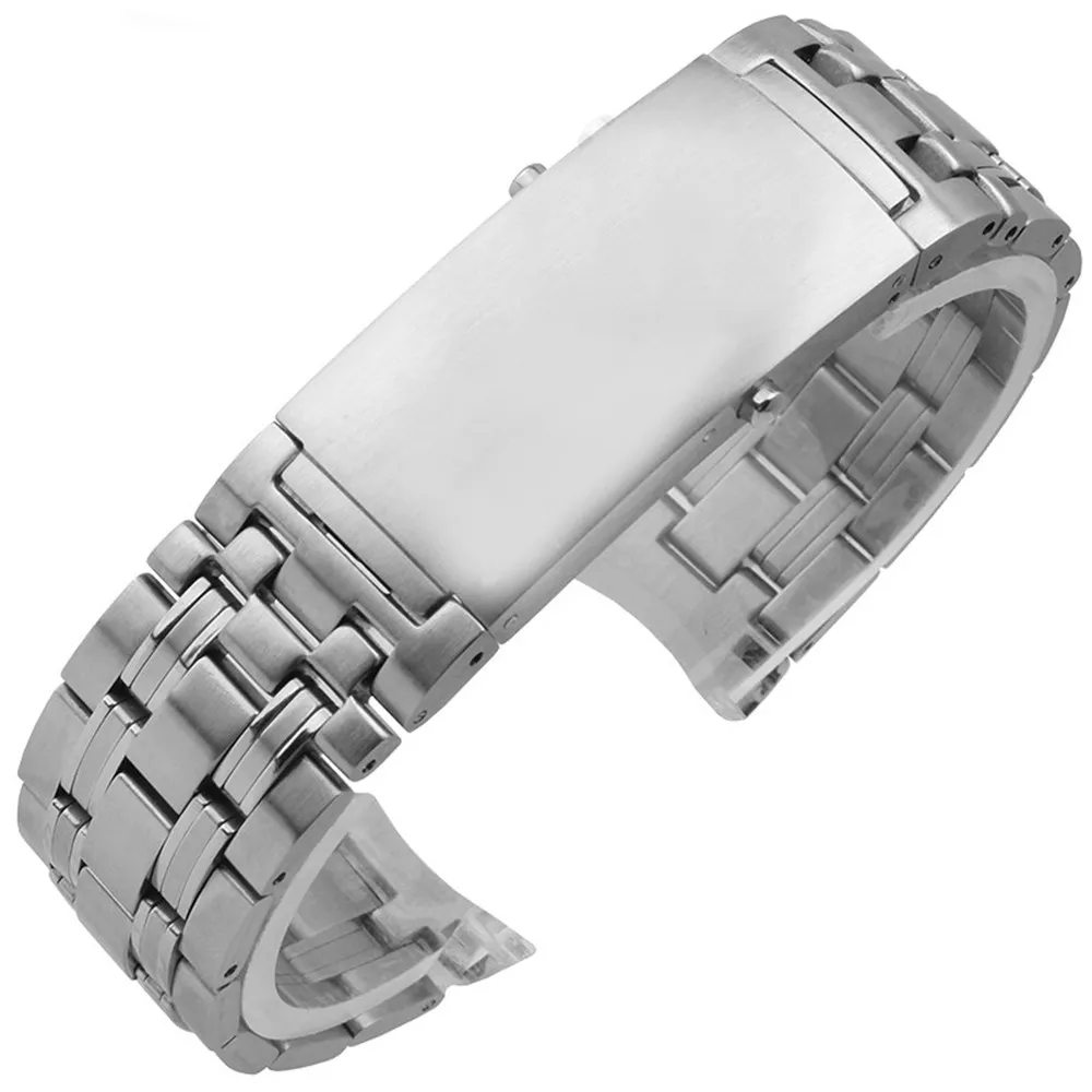 Solid Stainless Steel Watchband 20mm 22mm Silver Watch Bracelet for Omega 300 007 Strap Men's Watch Band Tools271M