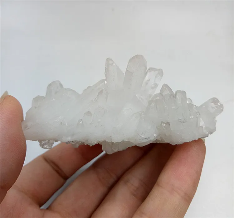 70 g natural clear crystal Stone cluster beautiful white quartz crystal cluster reiki healing for decoration