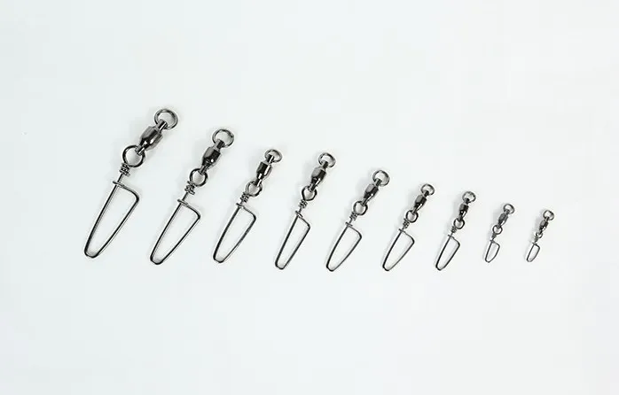 Whole Fishing Swivels Snap Rolling Swivel Connector Ball Bearing Curve Type  Pin Stainless Steel340D From 30,98 €