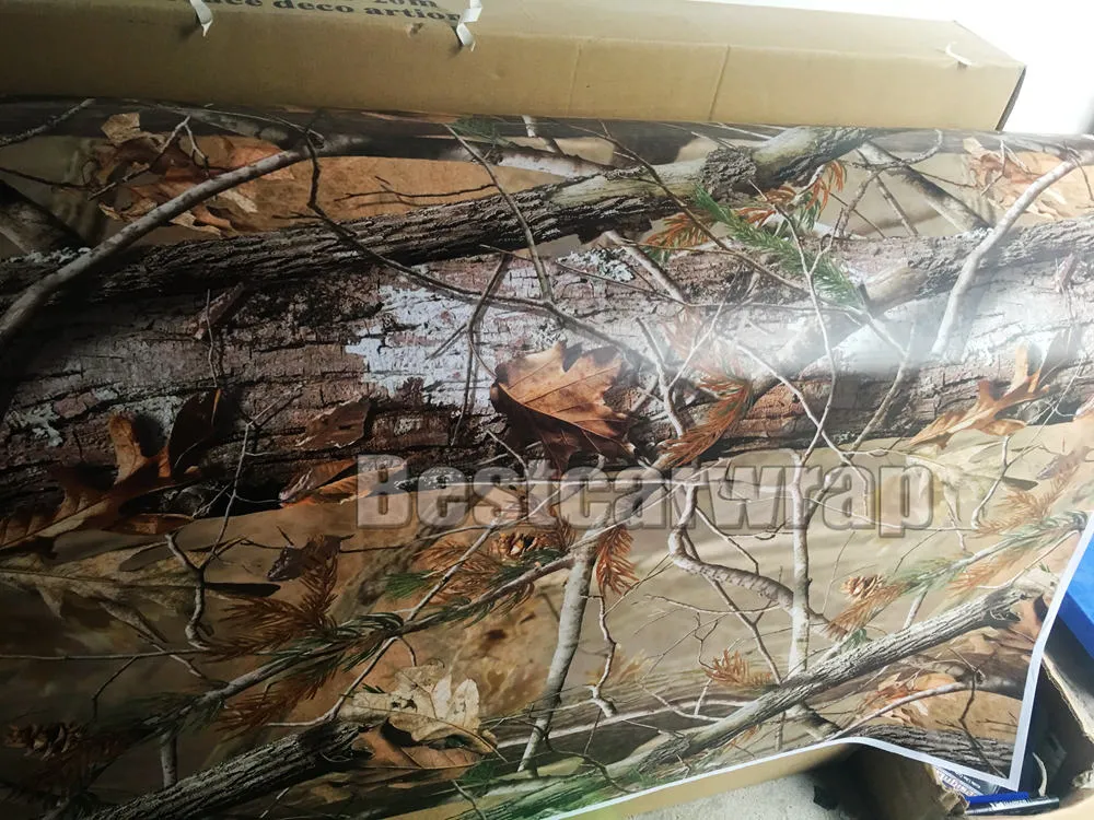 RealTree Camo Vinyl Wrap Mossy oak Tree Leaf Camouflage Car Wrap TRUCK CAMO TREE PRINT DUCK graphics design size 1.52 x 30m/Roll