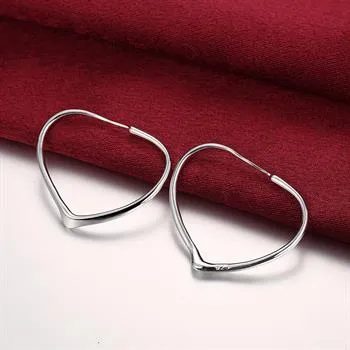 Vente en gros - Prix le plus bas cadeau de Noël 925 Sterling Silver Fashion Boucles d'oreilles E028