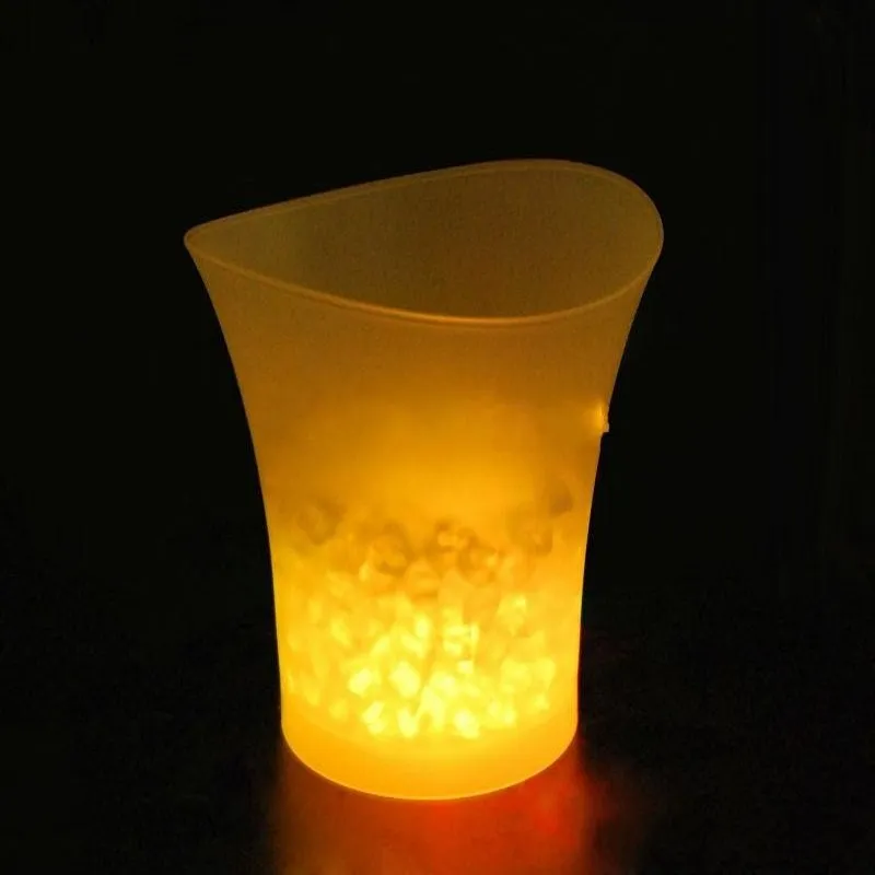 Bar 5 litros de volumen de plástico Led de hielo Color Cambio de clubes nocturnos LED LED CHARLET CHAMPAGNE BEER CERVEL