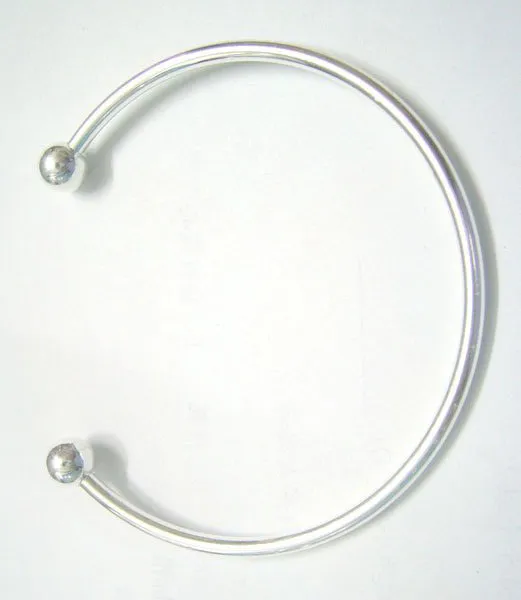 10 stks veel Verzilverd Bangle Armbanden Voor DIY Craft Murano Sieraden Gift 7 6 inch C15272a