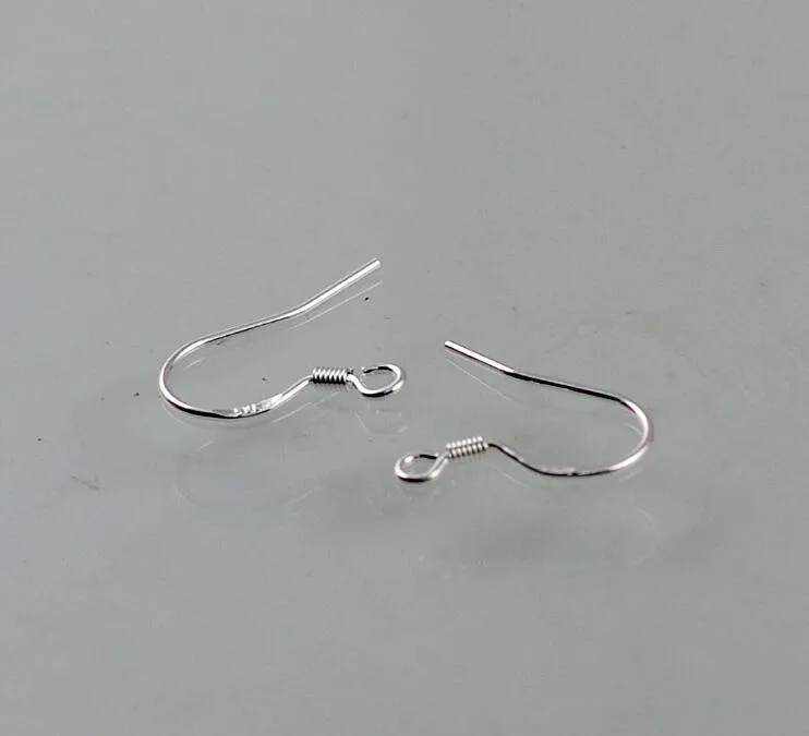 925 risultati dell'orecchino in argento sterling ganci gioielli fai da te 15mm gancio pesci Fok Coil Ear Wire2019
