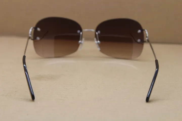 بيع الشركات المصنعة كاملة 4193829 جودة الرجل نساء UV400 نظارة شمسية التصميم لا دخن C ديكور 18K نظارات الذهب الذهب male2538