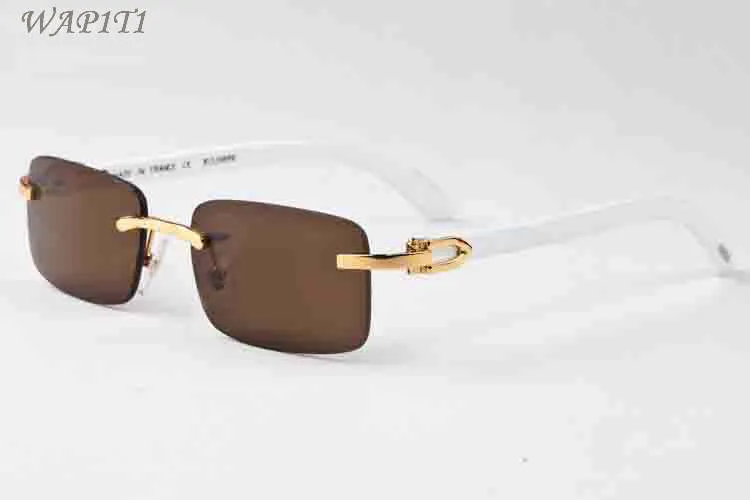 Mentiers Buffalo Horn Lunettes de soleil en bois Styles d'été Fashion Fashion Women Sports Sports Sunglasses For Men With Box Eyewear285G