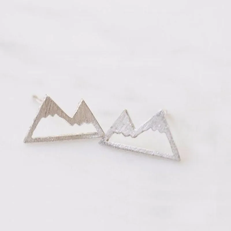 Ganze Mode Snow Mountain Ohrringe für Frauen einzigartige Ohren Natur inspiriert kleine EAE -Stollen Geschenk für Mutter EFE018259Q