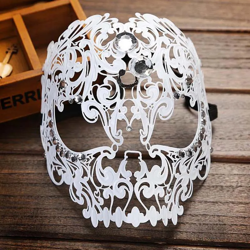 Factory direct high-grade metal mask full face party dance mask sexy hollow pattern wrought iron mask