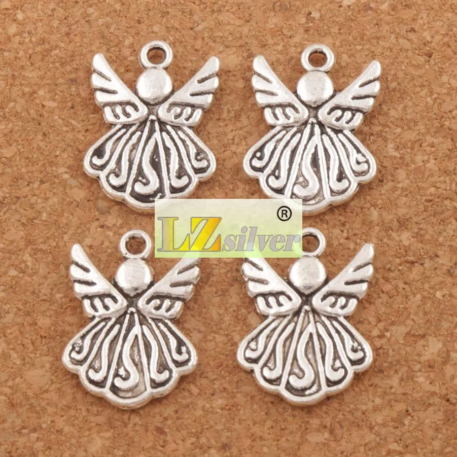 Fliegende Engelsflügel-Charms-Anhänger, 120 Stück, Los 21, 5 x 15, 4 mm, Antiksilber, L216, Schmuckzubehör, Komponenten255q