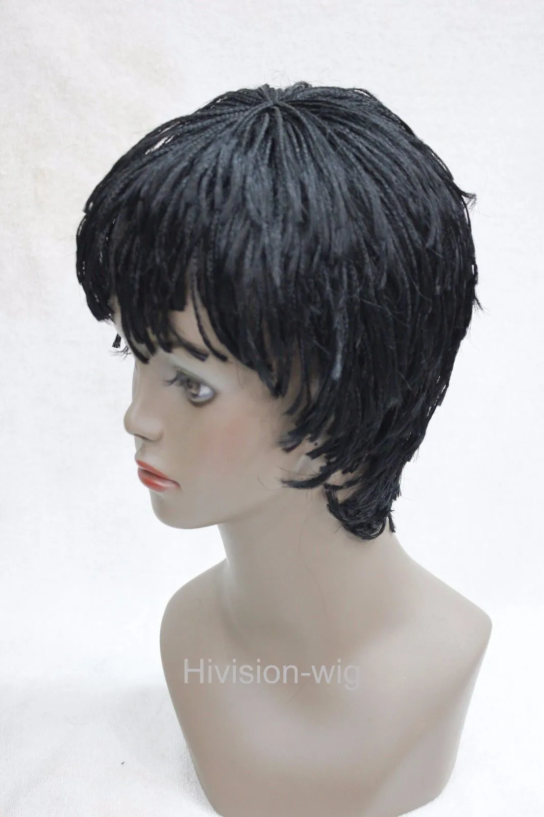 charming beautiful new Best Hot sell Senegal Havana Afro African style Wig Bangs Short straight braid Hivision