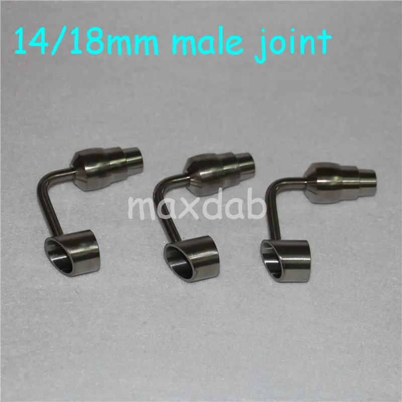 hand tools Nectar Titanium Nail Joints 14&18mm GR2 Banger Nail for glass bong water pipe oil rigs