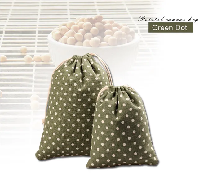 Льняные подарочные пакеты Green Dot, 8x10 см, 9x12 см, 10x15 см, 13x17 см, упаковка из 100 шт., сумка для упаковки ювелирных изделий для макияжа2534