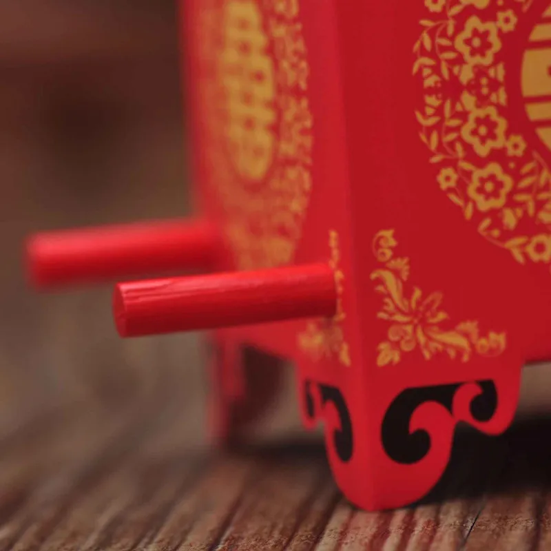 DHL 200 pièces Style asiatique chinois rouge Double bonheur chaise berline boîte de faveur de mariage cadeau de fête faveur boîte de bonbons 310y