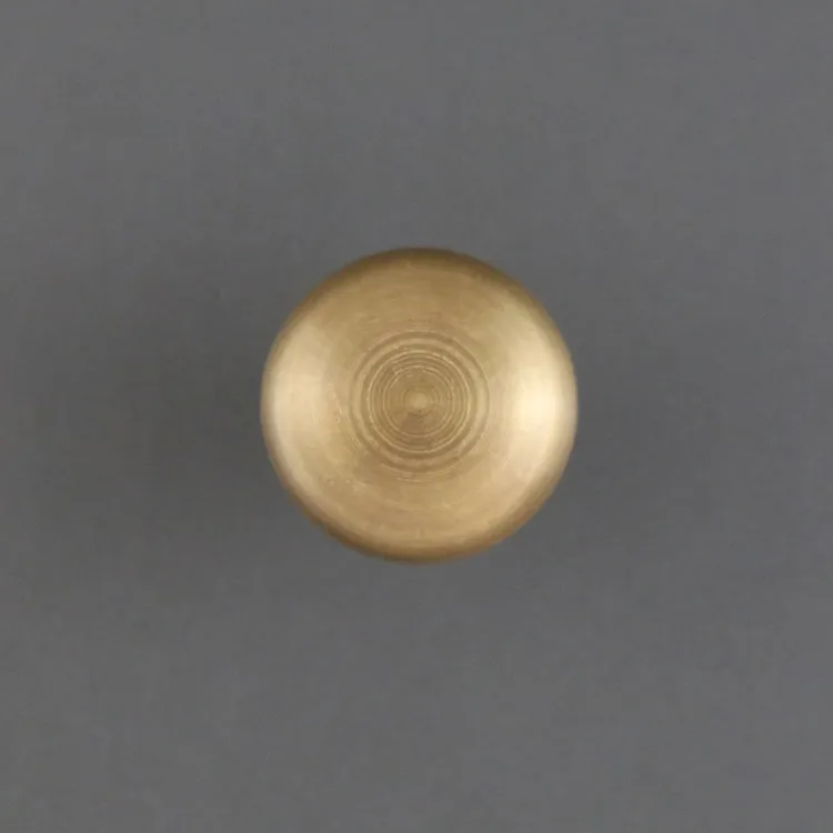 Antique solid simple drawer knob furniture hardware wardrobe shoe door single hole handle round cone pull