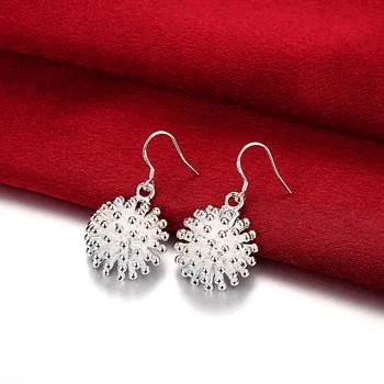 Al por mayor - precio más bajo regalo de Navidad 925 Sterling Silver Fashion Earringsy E144