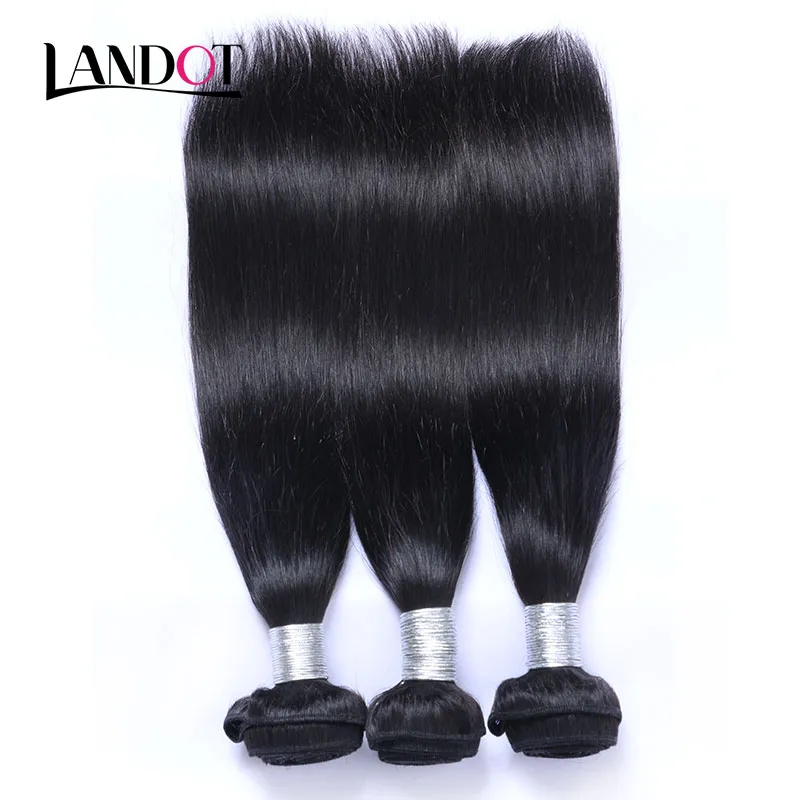 Brazilian Straight Virgin Hair Unprocessed Brazilian Human Hair Weave Bundles Natural Black  Free Dyeable Remy Hair Extension