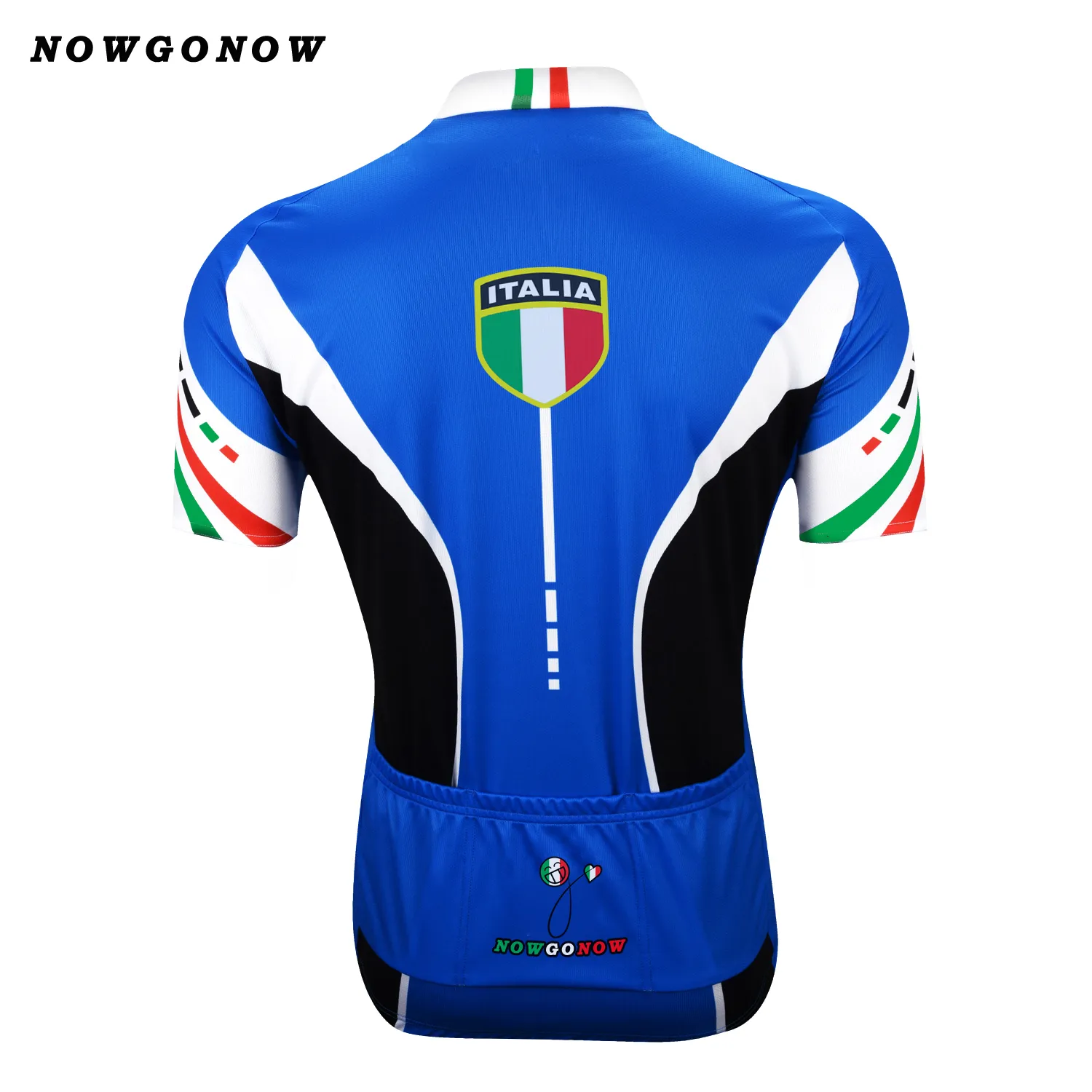 Tour 2017 maillot de cyclisme hommes bleu italie pro équipe vêtements vêtements de vélo NOWGONOW hauts course sur route montagne Triathlon été Maillot Ci310E