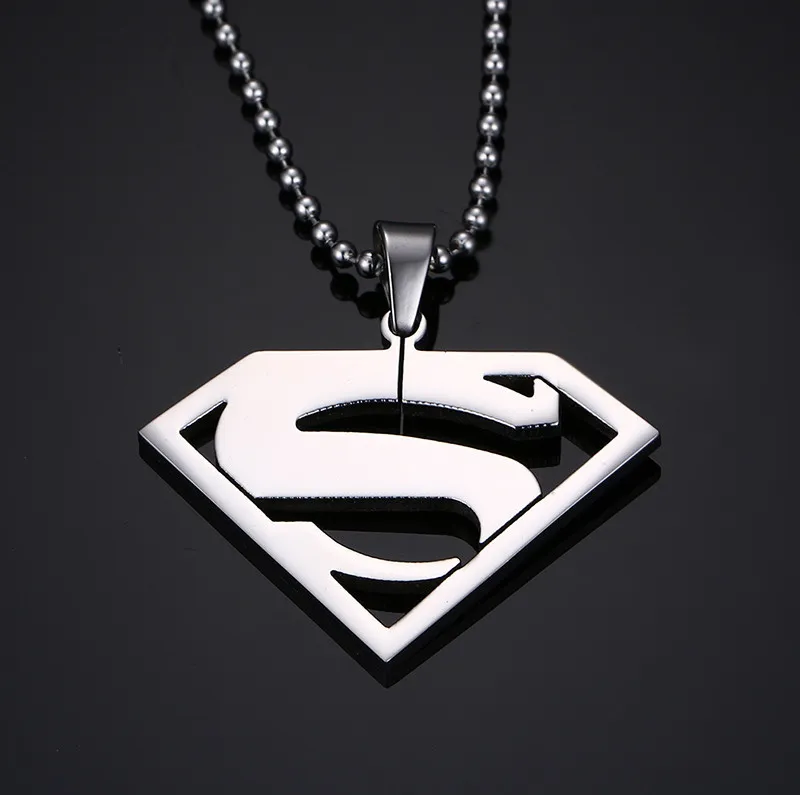 Superman Pendaplated Superman Collane Pendants Jewelry for Men Women PN-002289L