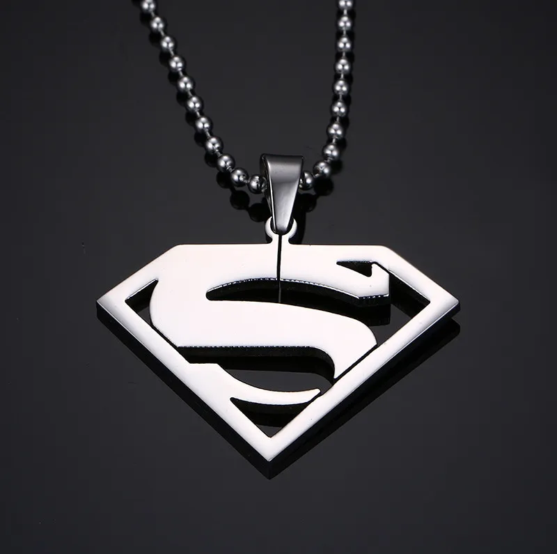 Superman Pendaplated Superman halsband hängsmycken för män kvinnor PN-002279o