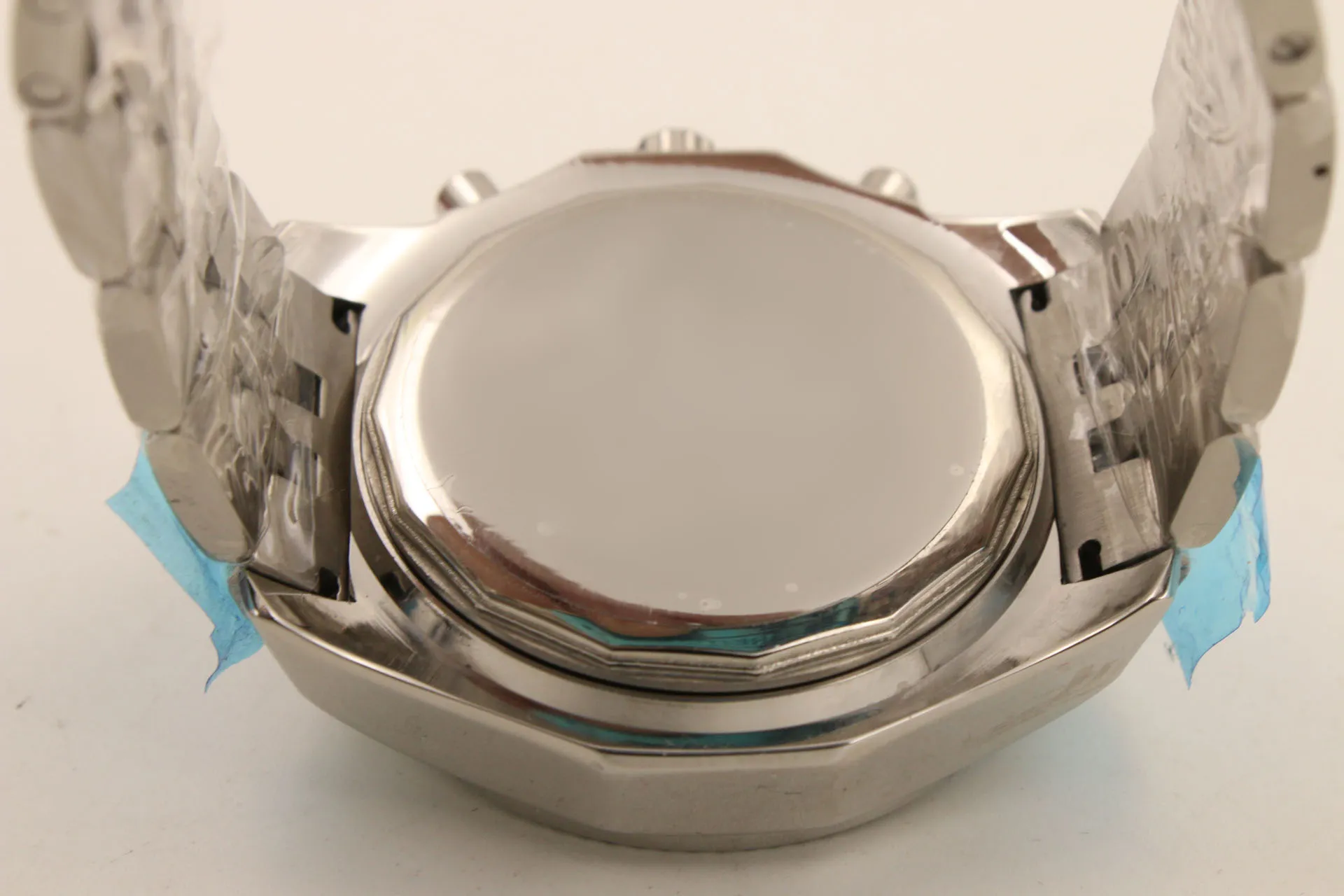 Especial Brel Automatic Watch Men Silve Case Black Dial Band Stainless Super Ocean Mechanical Casaul Watch Montre Homme2356
