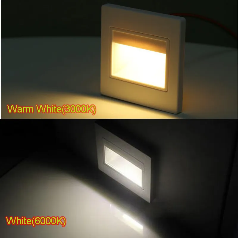 2 5W 85-265V LED-infälld vägglampa Cob Stair Lys LED Deck Light LED-ljus för inomhus2442